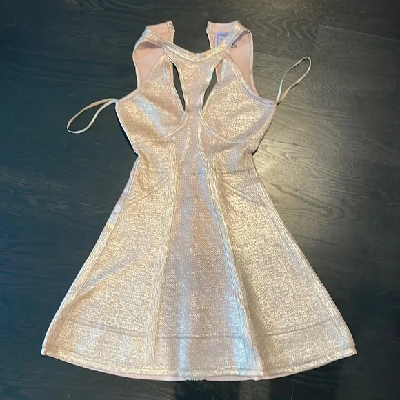 Herve Leger | Dresses | Herve Leger Fit And Flare Cutout Dress | Poshmark